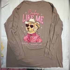 Simply Southern Cowboy Graphic Long Sleeve Shirt